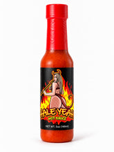 Load image into Gallery viewer, Hale Yeah Hot Sauce Special Edition in its red-capped plastic 5 oz bottle
